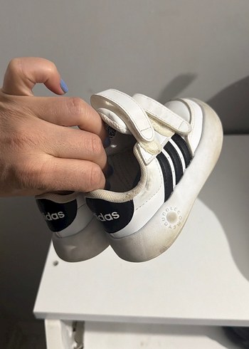 Erkek Çocuk Beyaz Cırt Cırtlı Spor Ayakkabı - Görsel 4