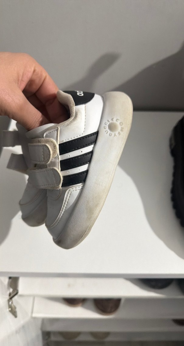 Erkek Çocuk Beyaz Cırt Cırtlı Spor Ayakkabı - Görsel 2