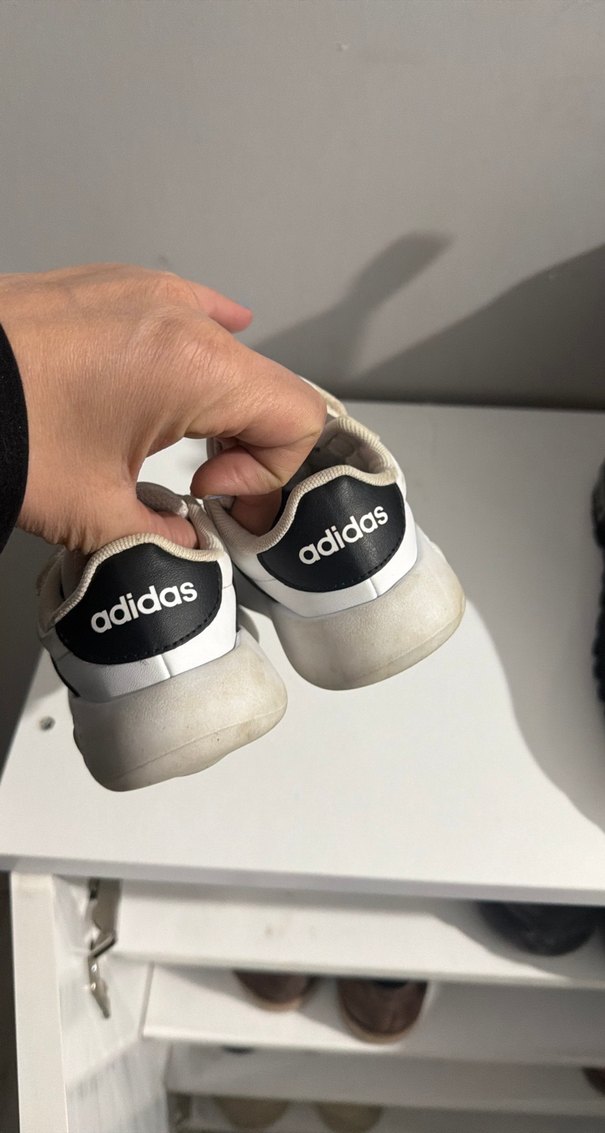 Erkek Çocuk Beyaz Cırt Cırtlı Spor Ayakkabı - Görsel 3