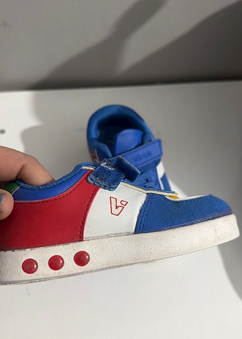 Renkli Erkek Çocuk Sneakers Velcro Bantlı - Görsel 4