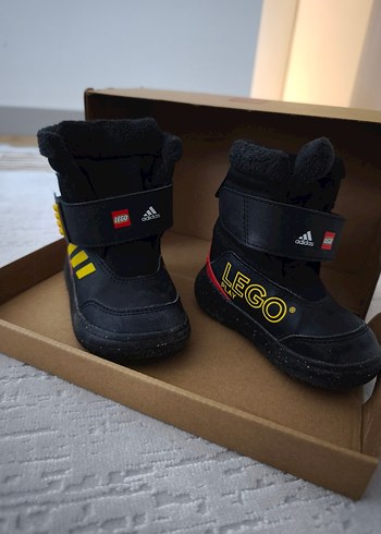 Adidas Siyah LEGO Baskılı Erkek Çocuk Botu