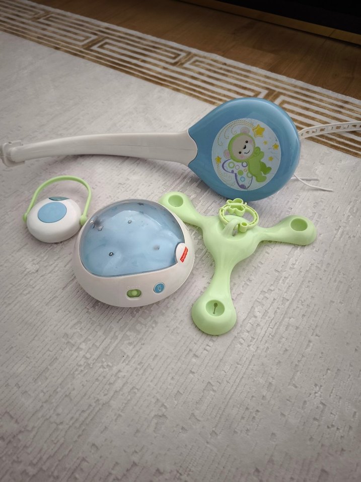 Pastel Renkli Müzikli Bebek Dönencesi Oyuncağı - Görsel 2