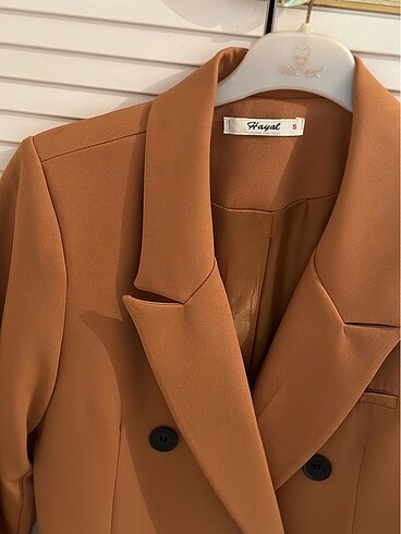 s Beden kahverengi Renk Blazer ceket