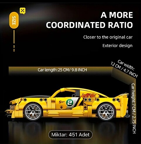 Beden lego yarış arabası
