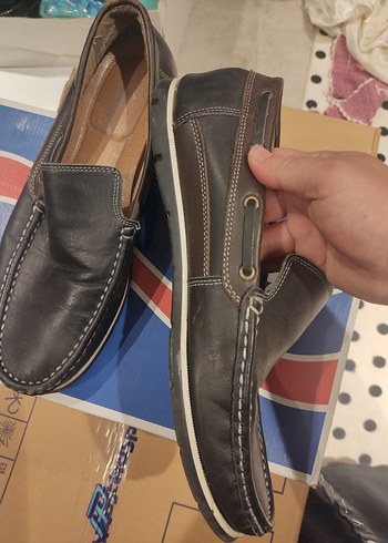Erkek Çocuk Siyah Deri Loafer Ayakkabı