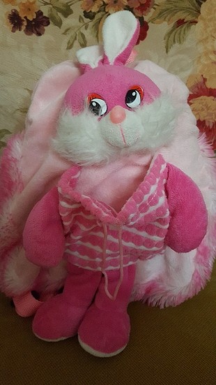 tavşan peluş sırt çantası