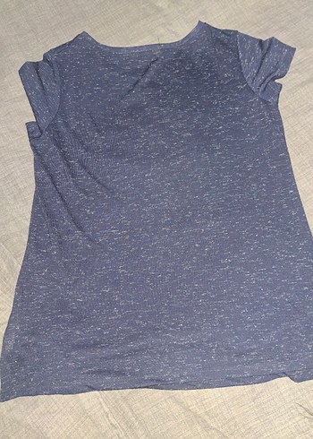 Gri Baskılı Pamuklu Kısa Kollu  Tişört - Görsel 2