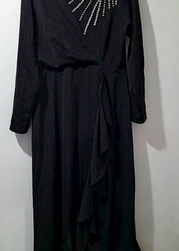 Siyah Uzun Kollu Gotik Abiye