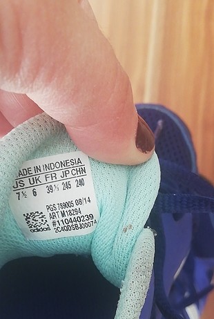 39 Beden lacivert Renk Orjinal Adidas Spor Ayakkabı 