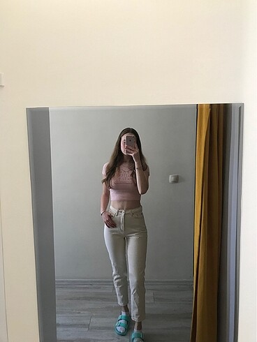Trendyol bej mom