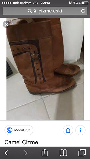 Çizme bır kaç yerınde yırtık vardır