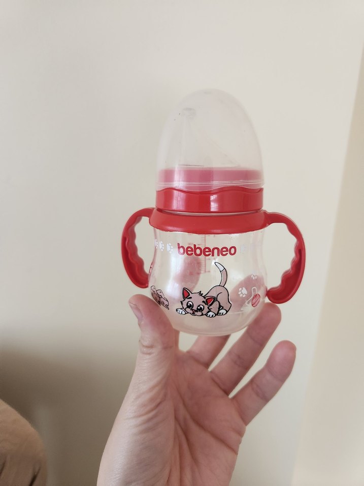 Kırmızı Saplı Renkli Bebek Biberonu - Görsel 3