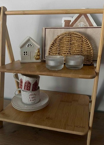 bej dekoratif raf - Görsel 3