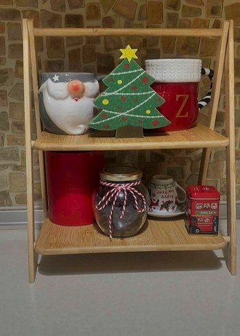 bej dekoratif raf - Görsel 2