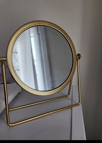 Zara Home Altın Metal Gövdeli Makyaj Aynası