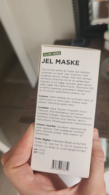 Farmasi Clasy jel maske