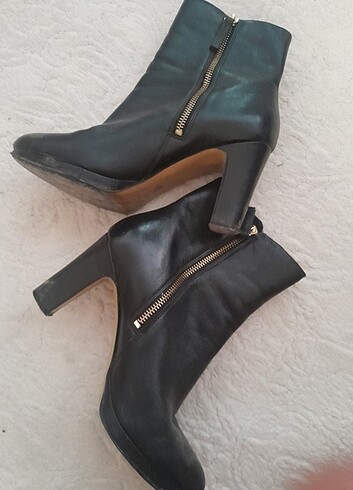 38 Beden siyah Renk Nine West kalsın topuklu bot