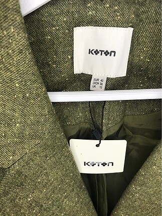Koton Koton Fıstık yeşili yelek ceket