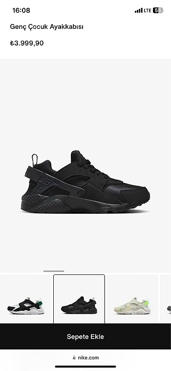38 Beden Spor ayakkabı,nike,huarache