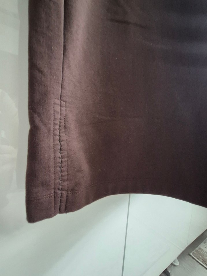 Kahverengi Uzun Kollu sweat elbise - Görsel 4