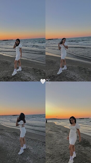 s Beden beyaz Renk Beyaz elbise