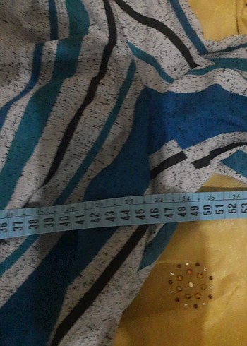 Uzun, bol kesim, çizgili kadın elbise - Görsel 7