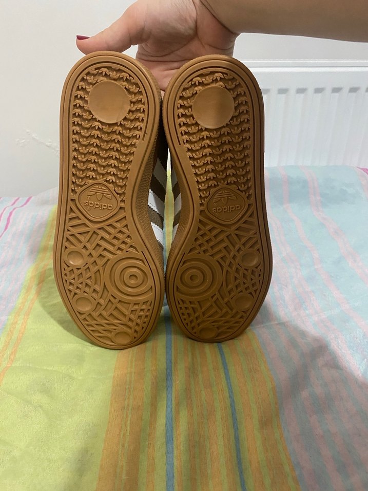 Adidas Kahverengi Beyaz Çizgili Kadın Sneakers - Görsel 4