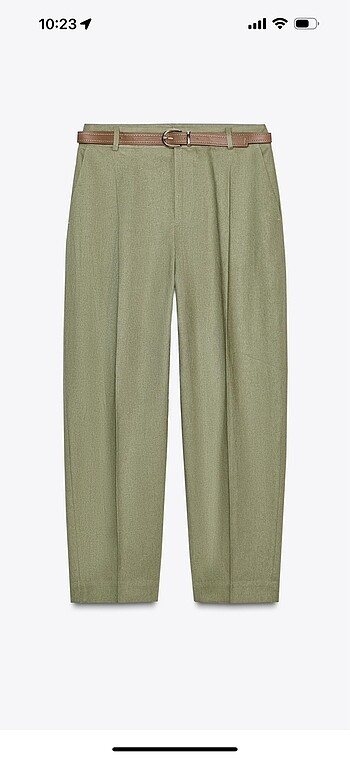 Zara haki renk pantolon