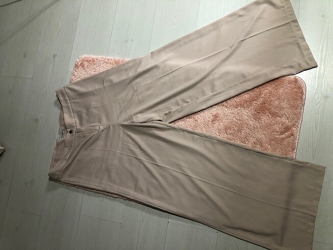 Krem kumaş pantolon