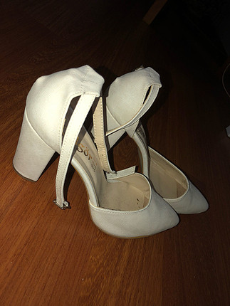 38 Beden beyaz Renk Nikah ayakkabım topuklu ayakkabı