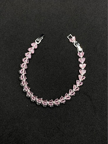 Swarovski Döküm Su Yolu Paslanmaz Çelik Bileklik