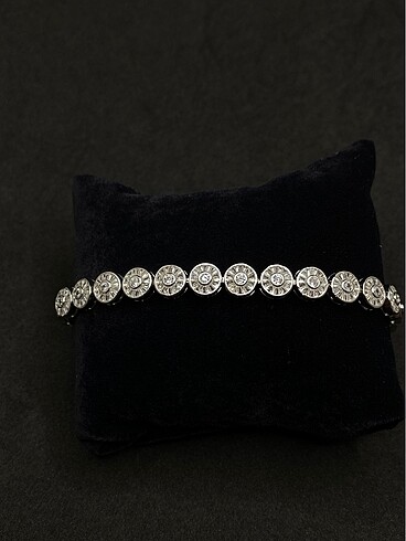 Swarovski Döküm Su Yolu Paslanmaz Çelik Bileklik