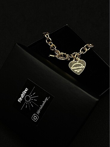 Tiffany&Co Tiffany&Co Heart Tagg Toggle Gold Bileklik