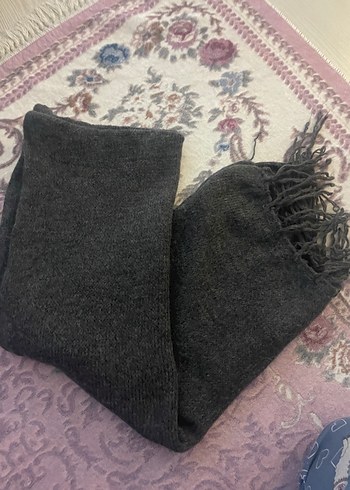 Gri Örgü Kadın Atkı - Görsel 2