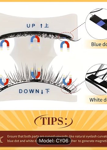 Mıknatıslı takma kirpik - Görsel 5