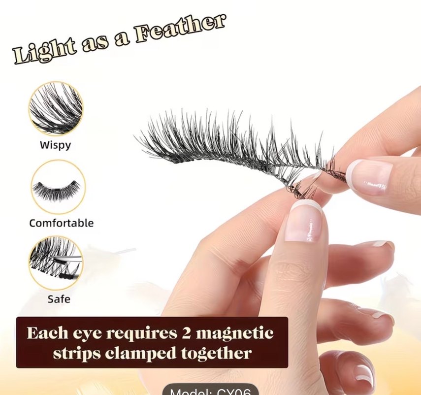 Mıknatıslı takma kirpik - Görsel 3