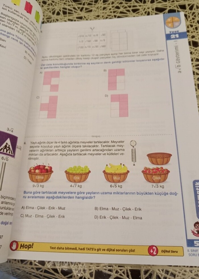 Tonguç 8.sınıf LGS Matematik kitabı - Görsel 5
