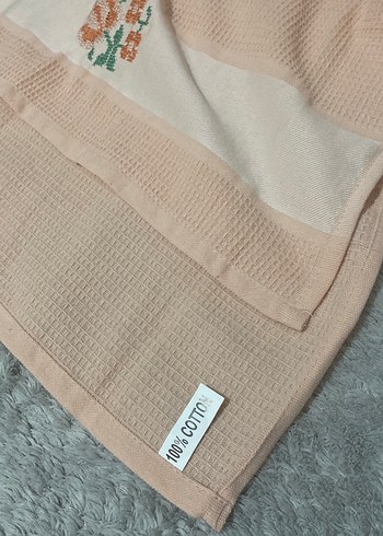 Beden Nakışlı Bej Mutfak Havlusu seti 2li paket