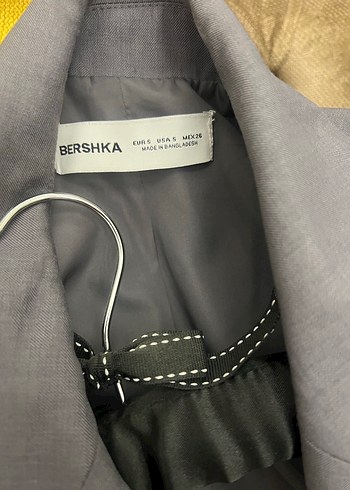 s Beden Gri Midi Kadın Blazer Ceket