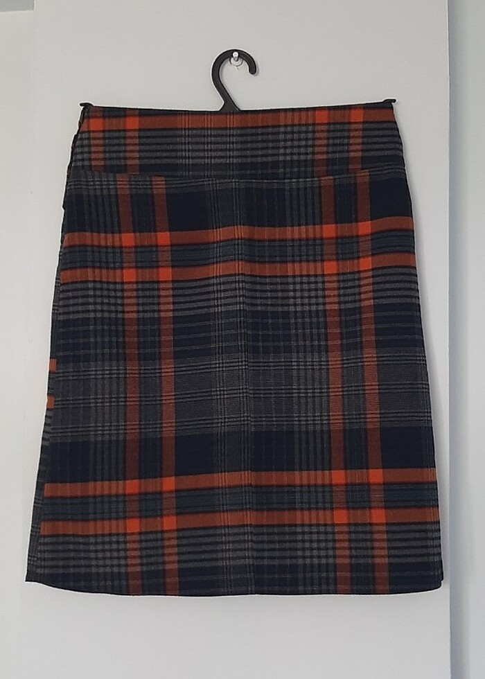 Ekoseli kalem etek - Görsel 2