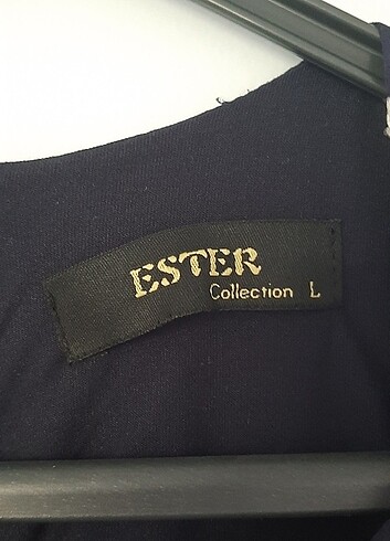 Lacivert güpür detaylı elbise - Görsel 7