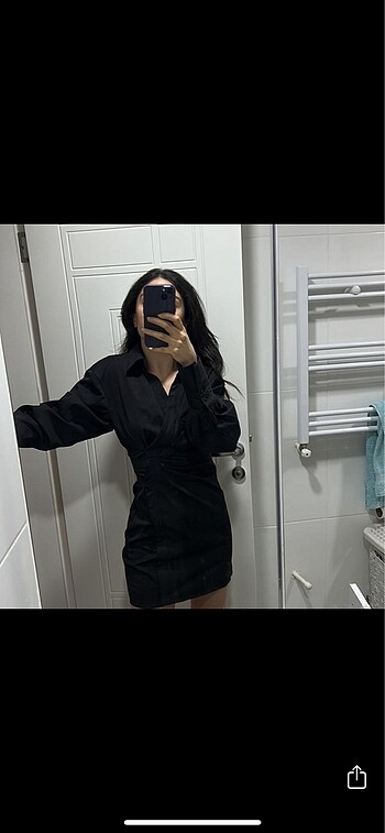 xs Beden siyah Renk Zara xs beden sıfır elbise