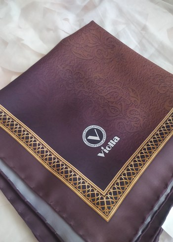 Bordo Vintage Desenli Eşarp