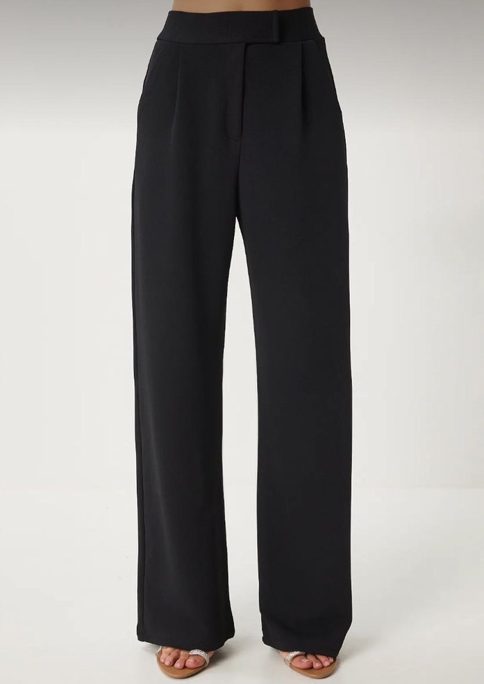 Trendyol beli cırtlı dokuma pantolon - Görsel 2