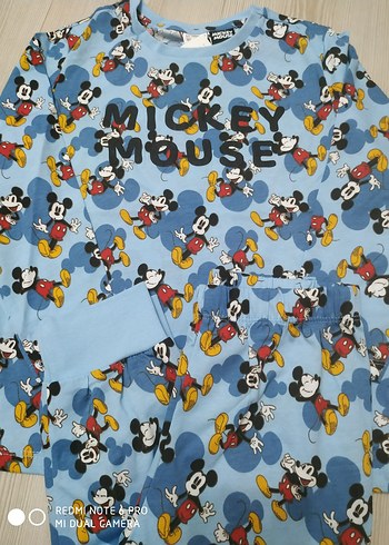 LC Waikiki Mickey Mouse Baskılı Erkek Çocuk Pijama Takımı