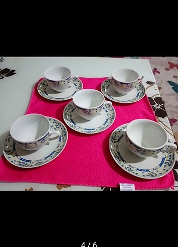 5 li Büyük Boy Çay Kahve Fincanı