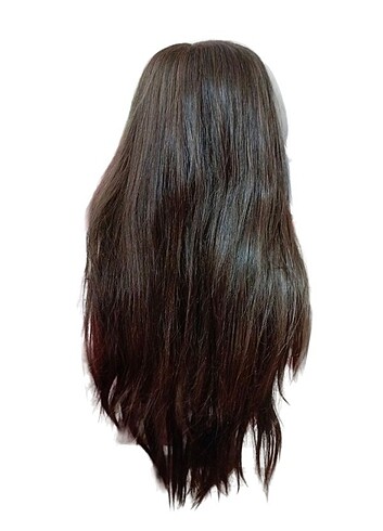 Uzun Kahve Rengi Kadın Peruk Saç
