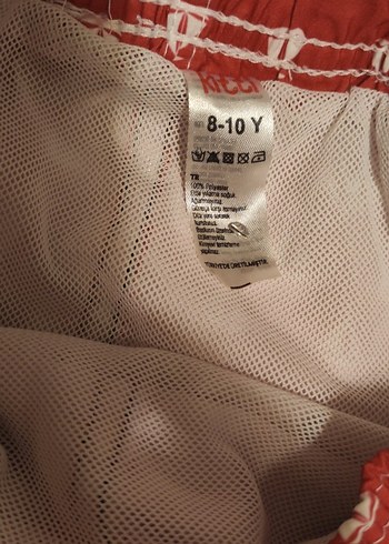 Kırmızı Erkek Çocuk Deniz Şortu - Görsel 2