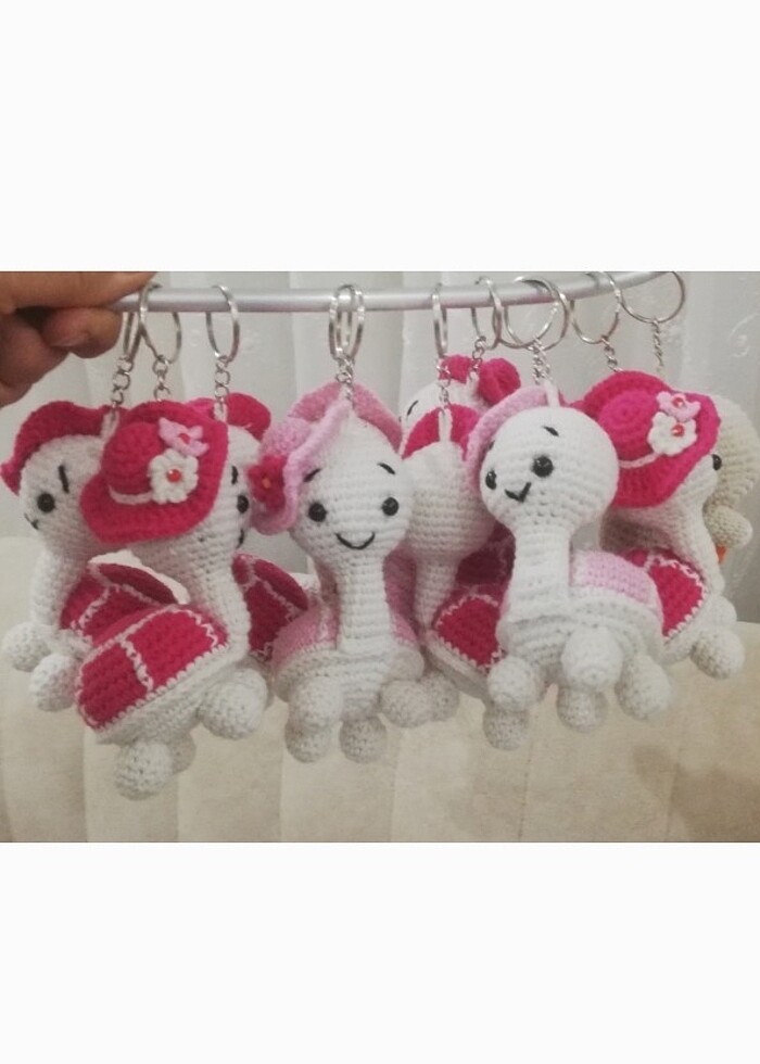 Amigurumi hediyelik anahtarlık  - Görsel 2