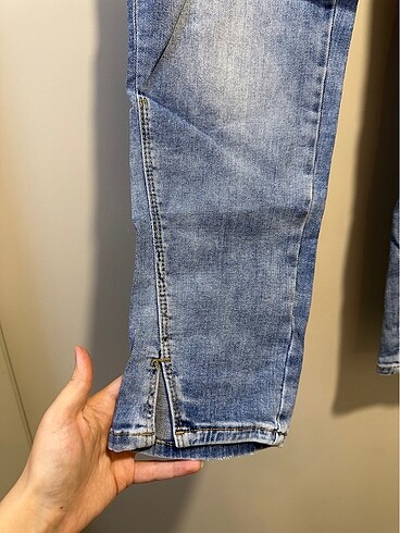 Paça detaylı Zara marka jean - Görsel 2